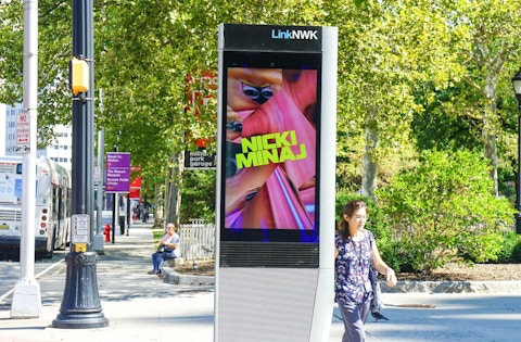 LINKNWT Digital Outdoor Advertising with NJ Transit - OOH Ads at Intersection