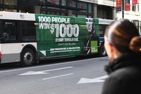 H&R Block bus advertisement