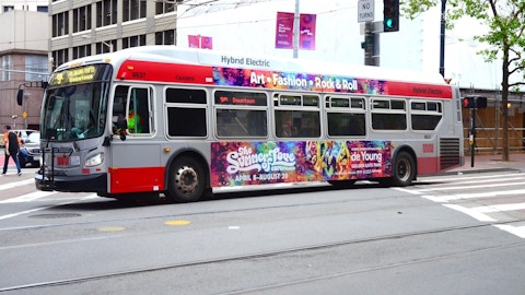 San Francisco MUNI bus wth Summer of Love media