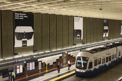 Sonos media in Seattle King County Transit's University Street station
