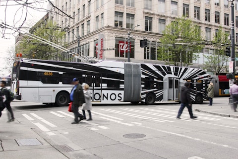 Sonos full wrap on Seattle Metro Transit bus