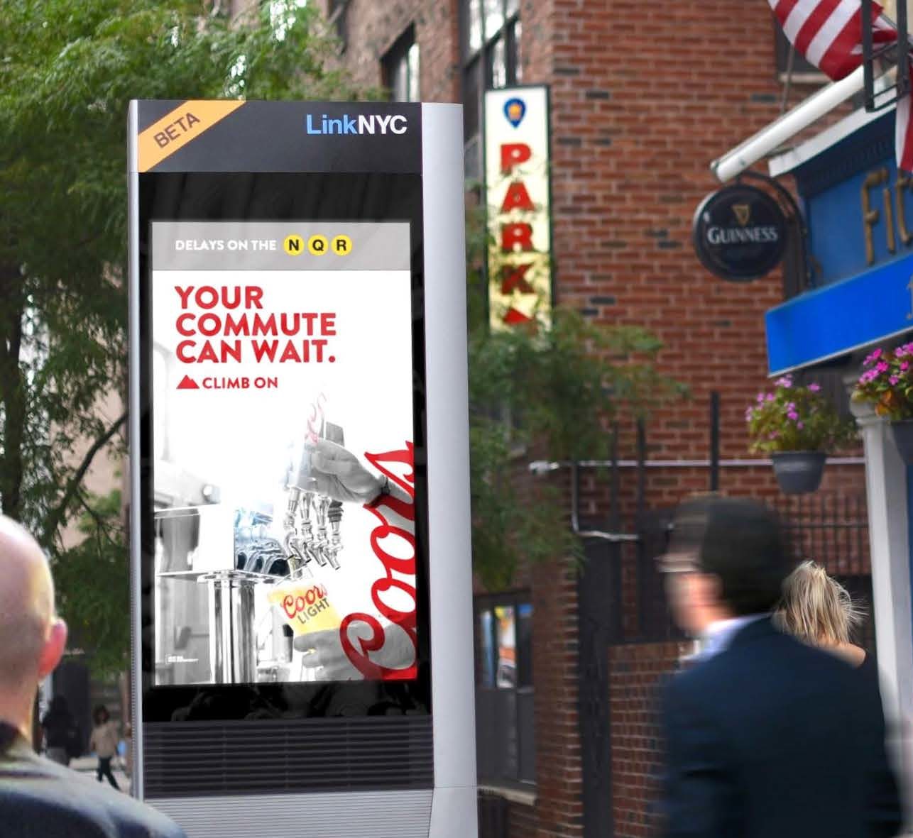 Miller Coors on LinkNYC