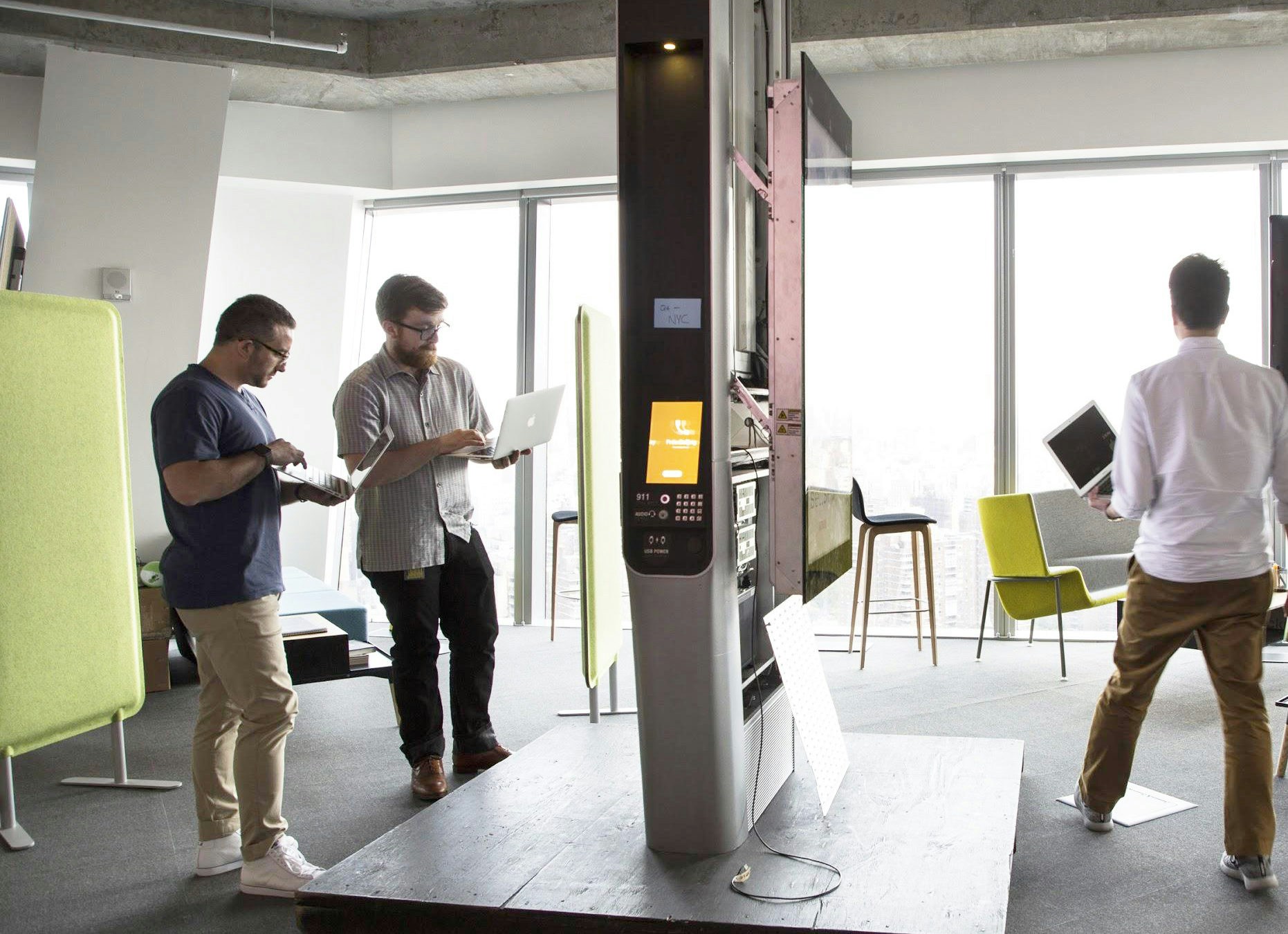 Intersection employees testing with Link