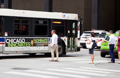 Bus King with Chicago Innovation advertisement