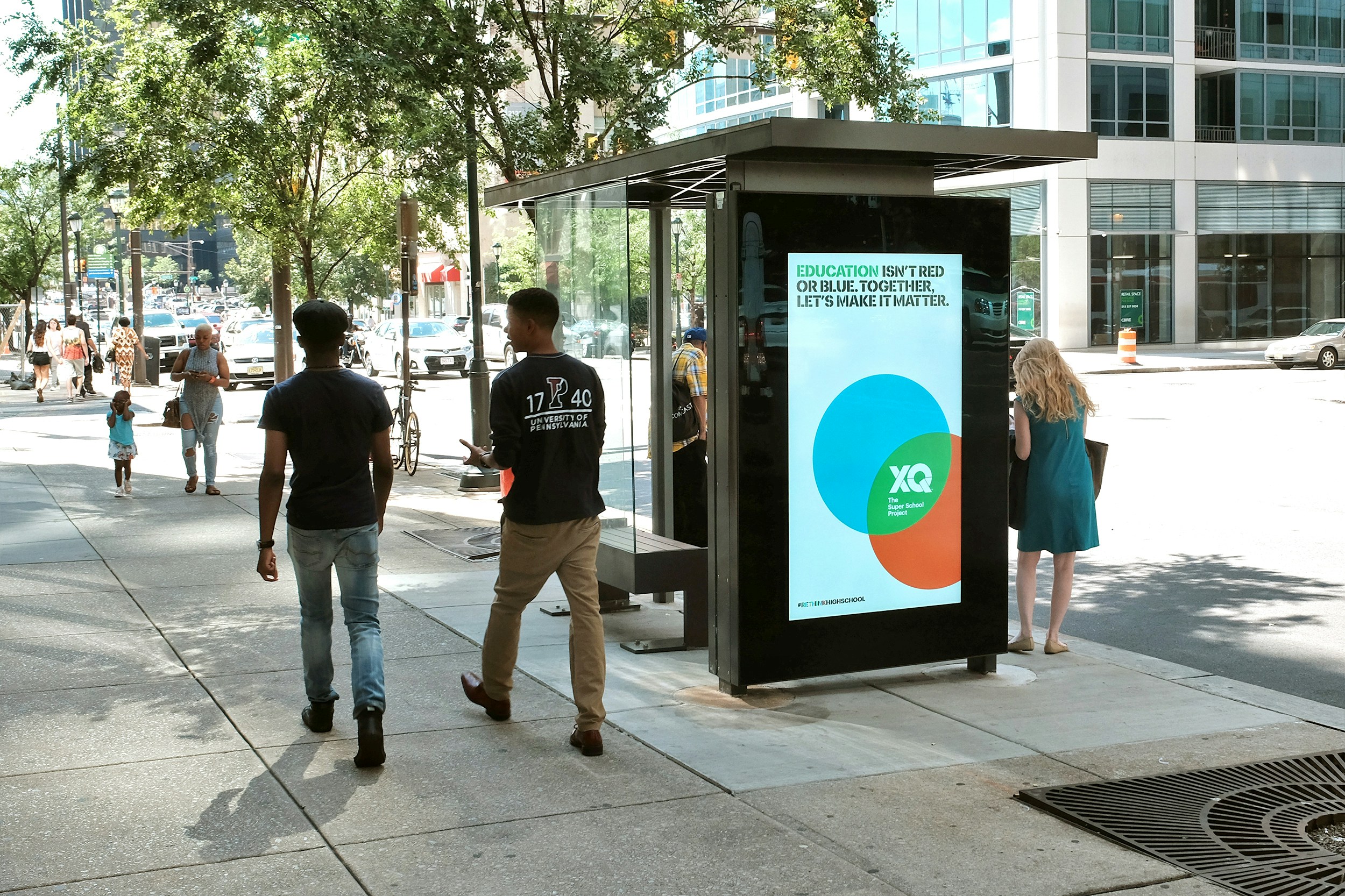 SEPTA Digital Bus Shelters in Philadelphia