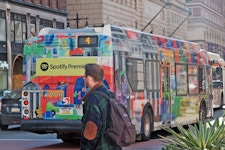 Bus wrap advertising example