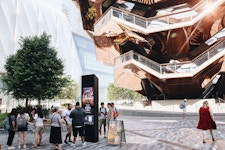 Digital Kiosk outside of Hudson Yards, NYC