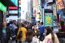 NYC Broadway district is busy again
