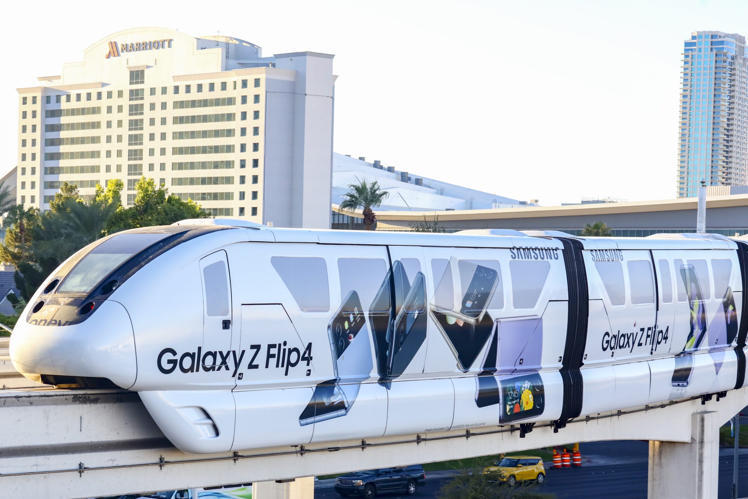 Las Vegas Monorail Outdoor Advertising Intersection