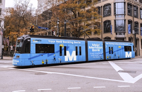 Marta Streetcar advertising