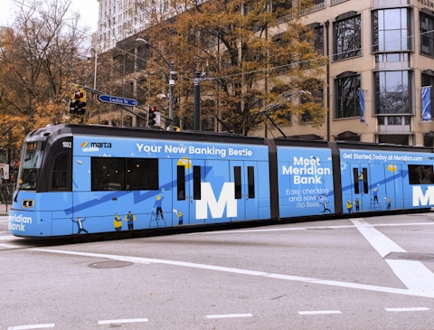 Marta Streetcar advertising