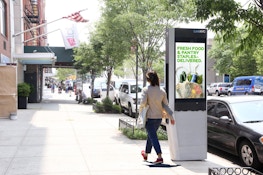 Link NYC kiosk - out of home advertising digital screen in New York City - Intersection Advertising